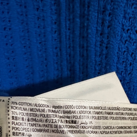 Mango Women’s 4XL Bright Blue Midi Summer Dress - EUC 70% Cotton - Picture 3 of 3